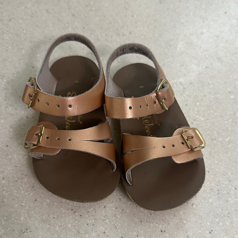 Stylish Gold Kids Sandals